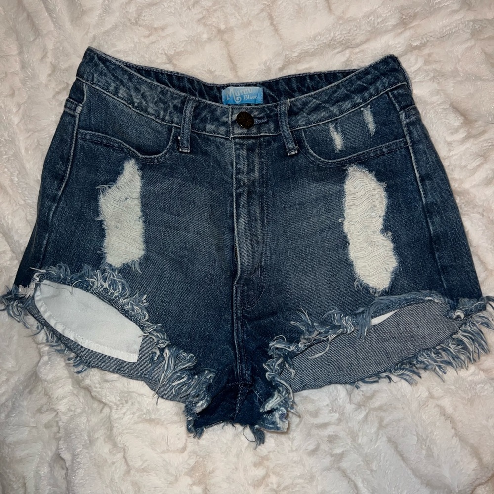 💙Show Me Your Mumu raw hem shorts size 27 💙